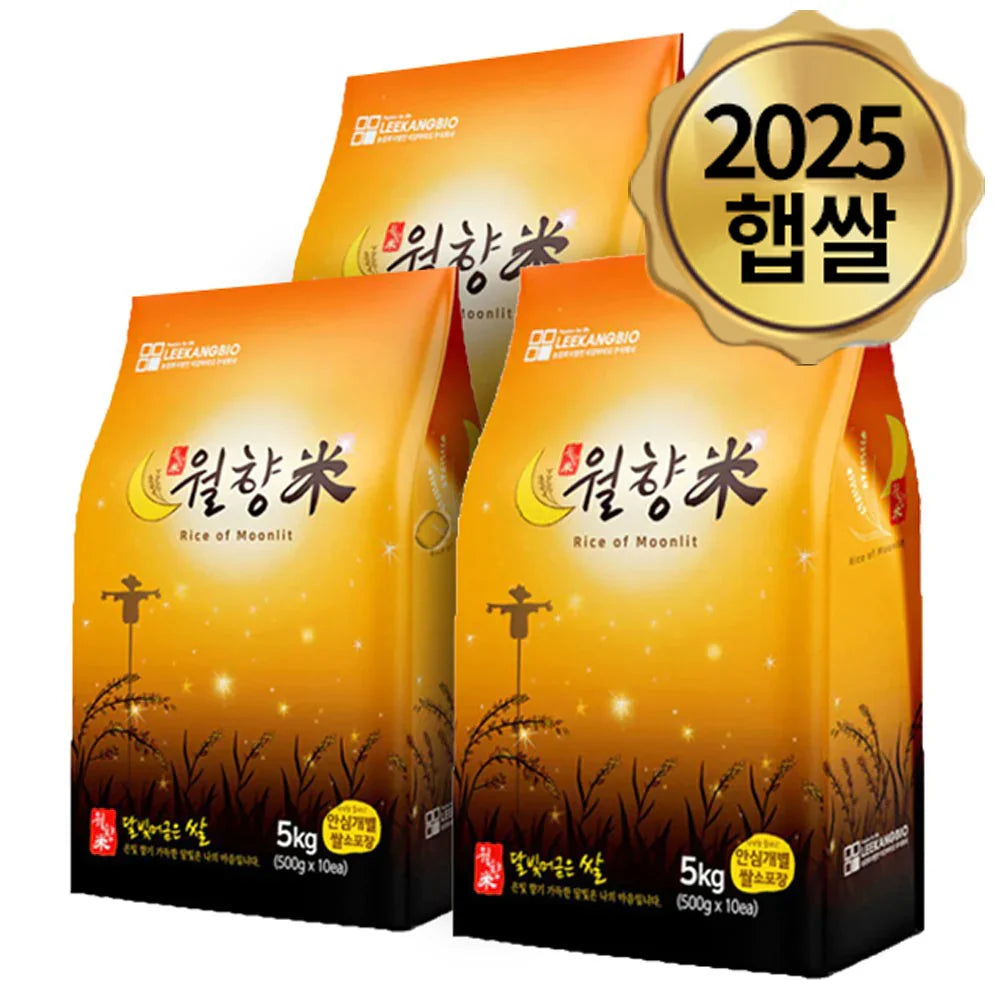 Wolhyangmi White Rice (5kg, 11lb X 3packs )