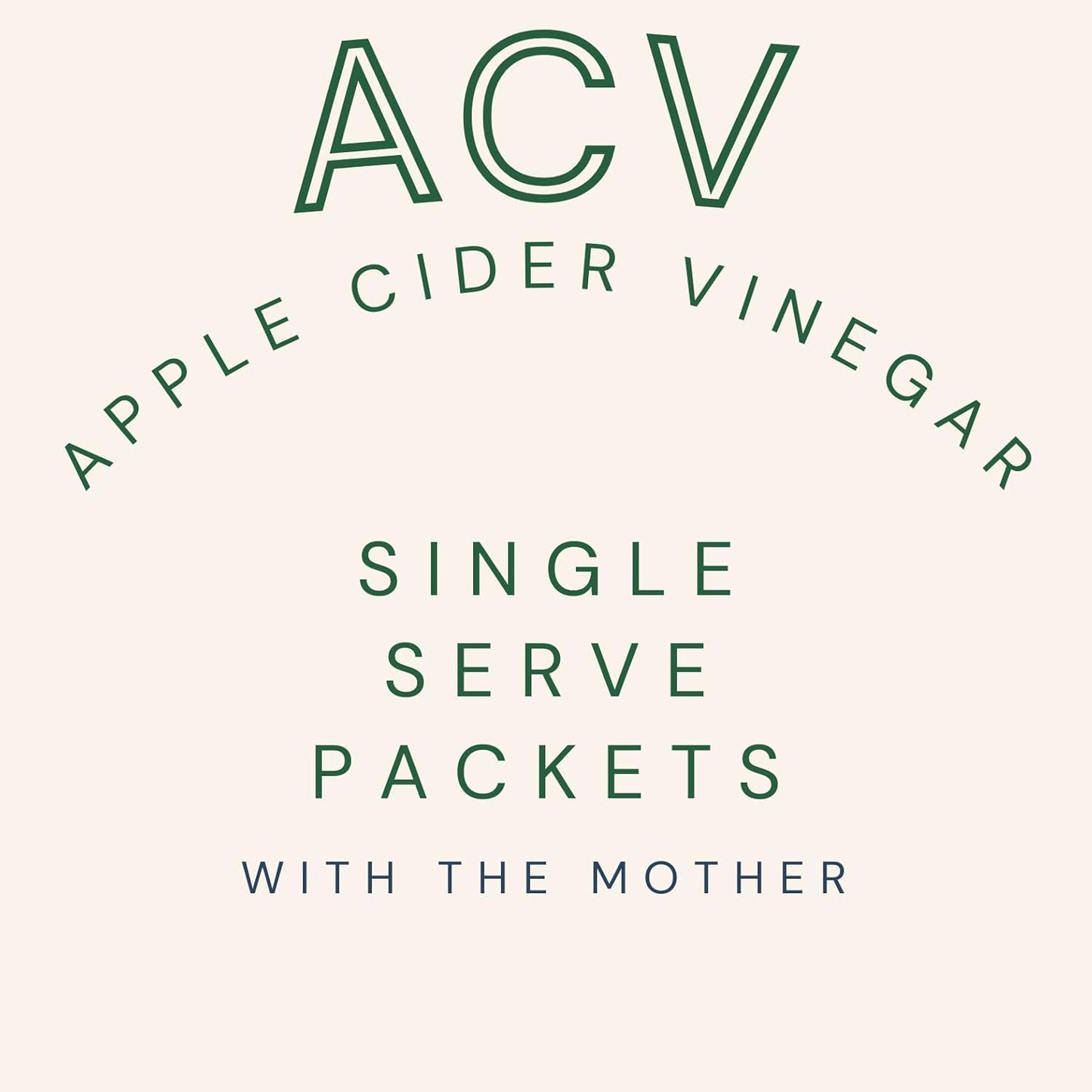 Single-Serve Apple Cider Vinegar Packets with the Mother – 25 Pack, 1 Tbsp Each
