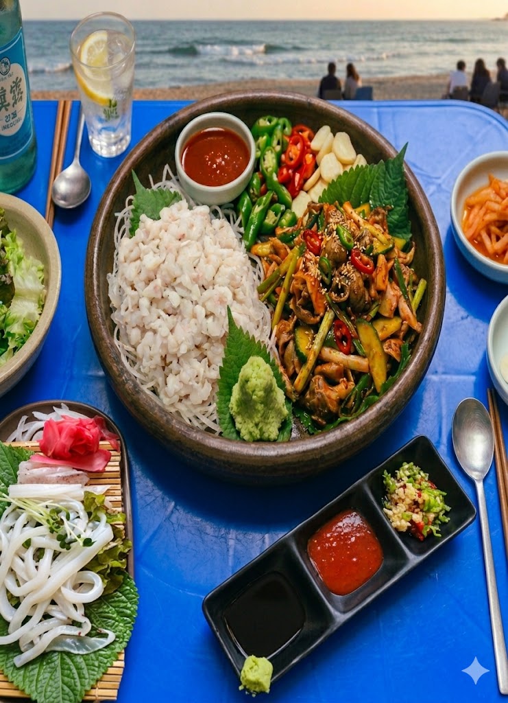 Beachside Pocha Sashimi Set (3 Sashimi + Chojang 350g )