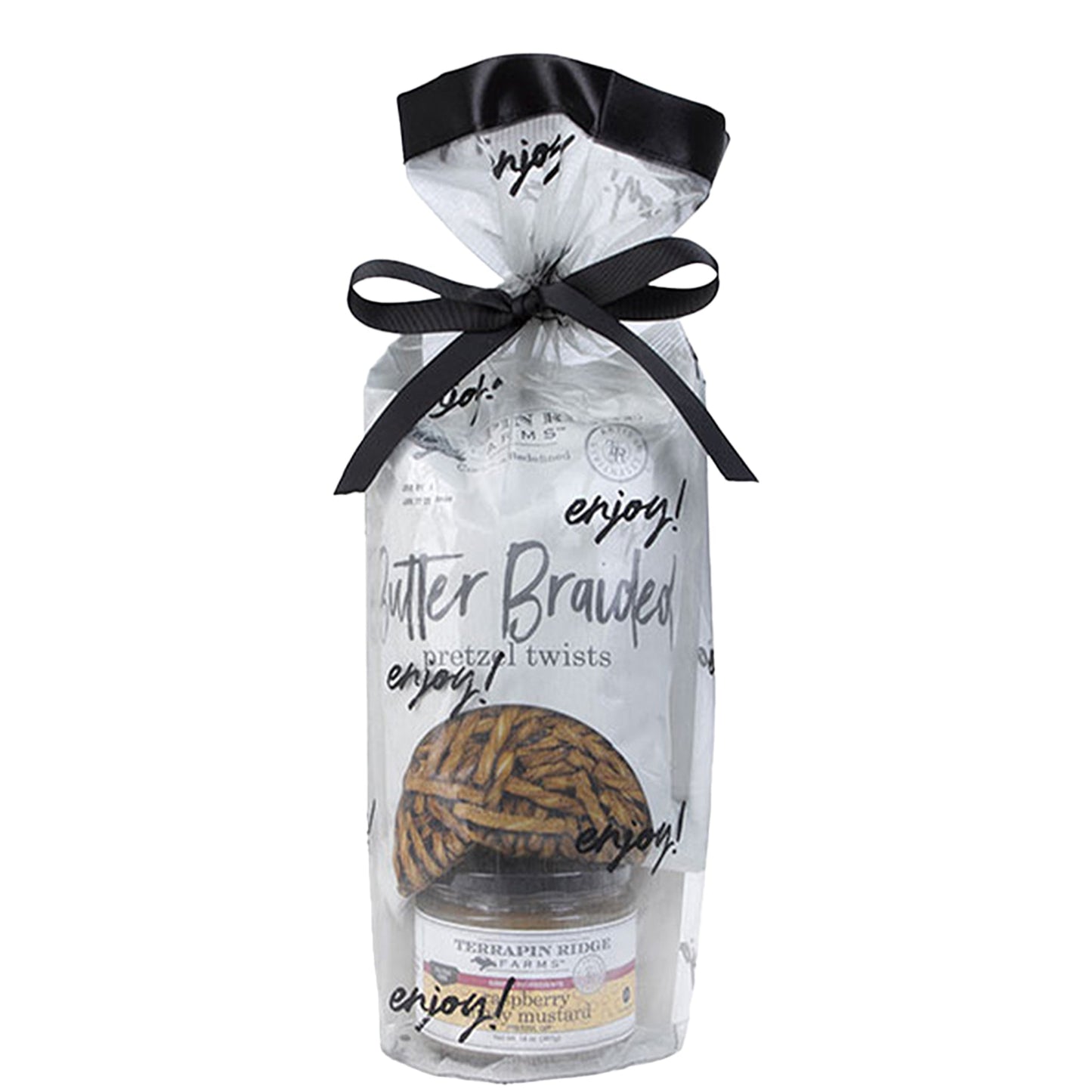 Everyday Grab and Go Giftset with Raspberry Honey Mustard Pretzel Dip and Butter Braided Pretzels