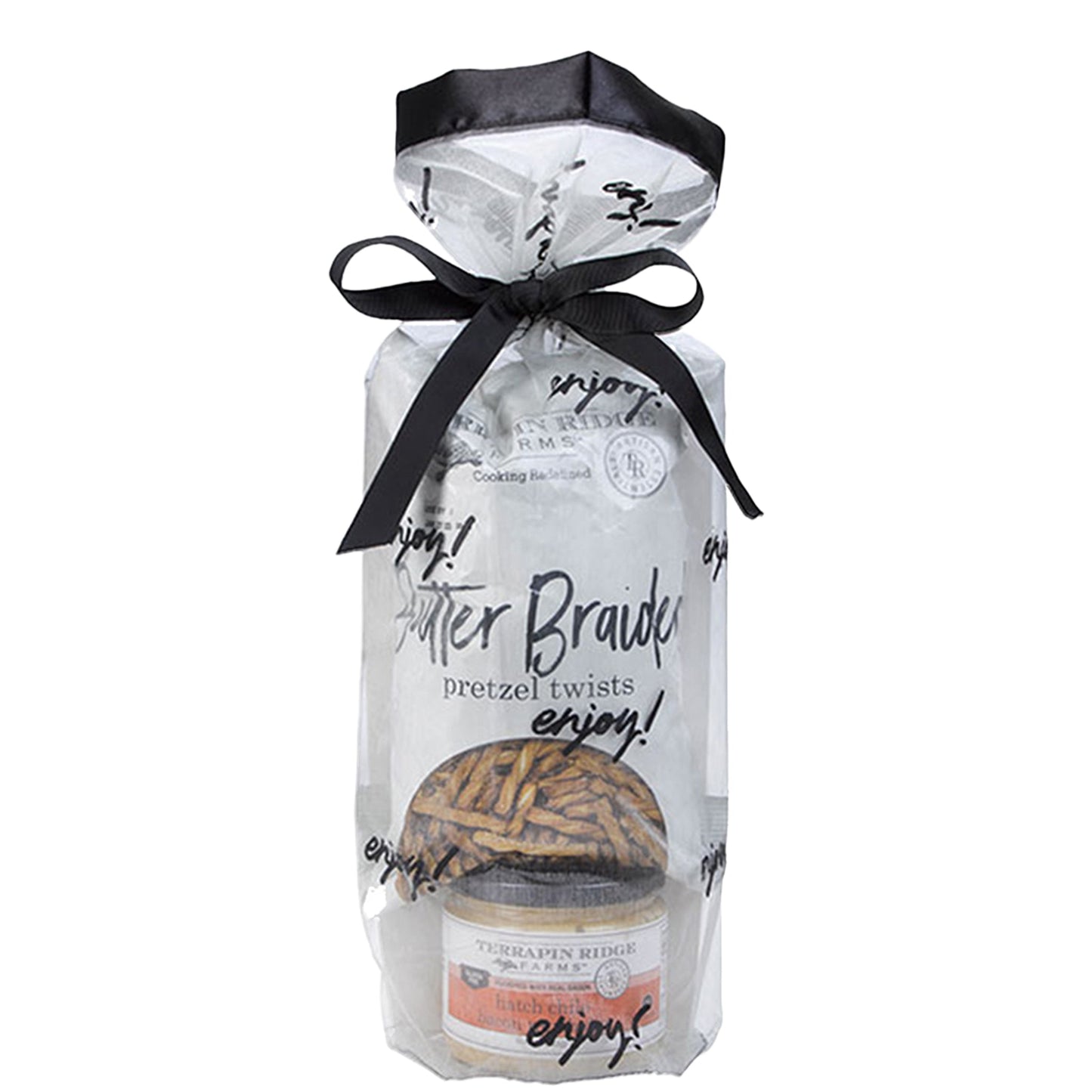 Everyday Grab and Go Giftset with Hatch Chile Cream Cheese Dip and Butter Braided Pretzels