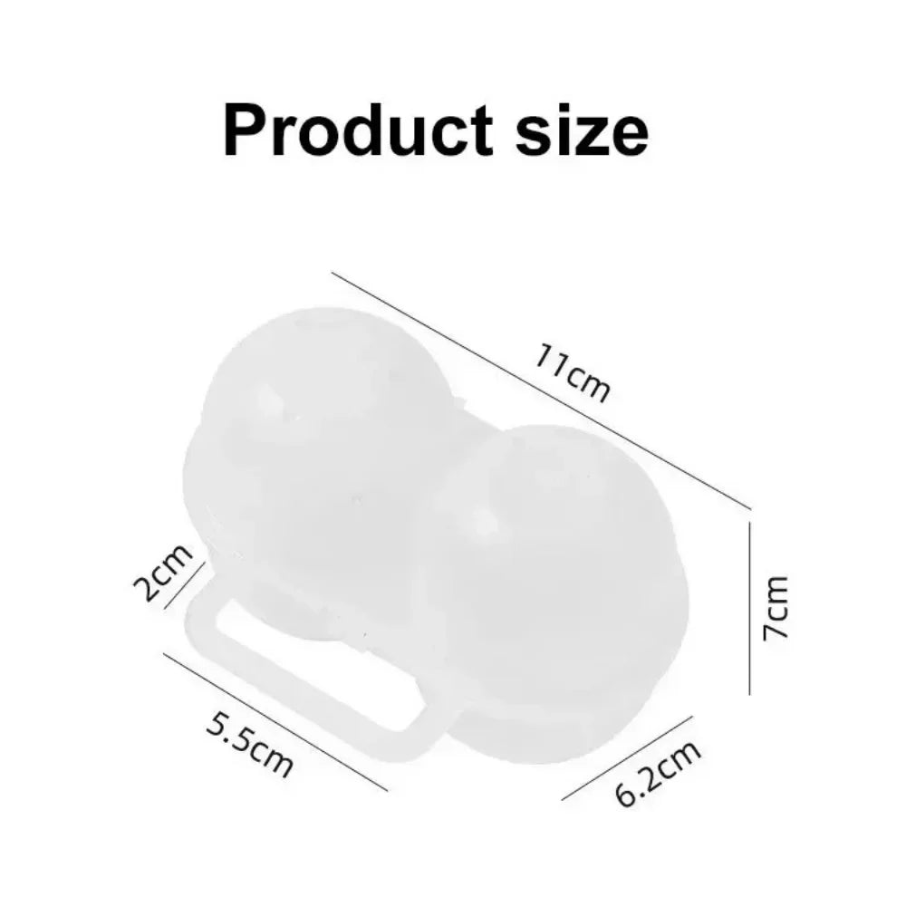 Dual Compartment Egg Storage Box Household Collection Egg Tools Plastic Egg Containers Portable Outdoor Shock-absorbing Storage
