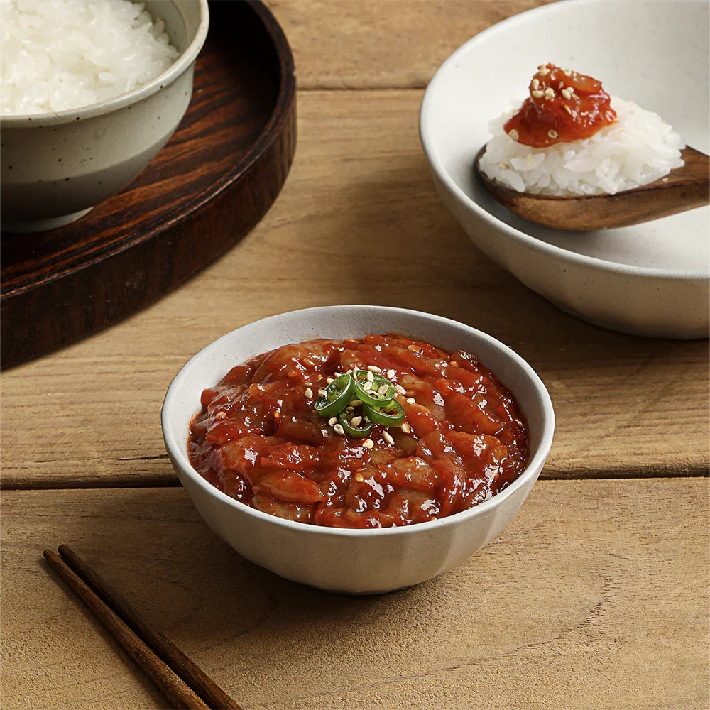 Onggojib Barley Sprout Changran-jeot (Spicy Salted Pollack Intestines)