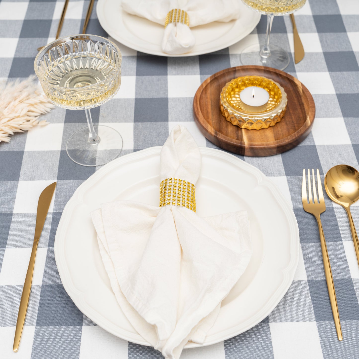 Checkered Cotton Plaid Tablecloth