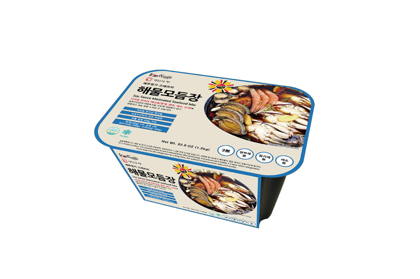 Jeju Dynasty Soy sauce marinated seafood mix (1.5kg)