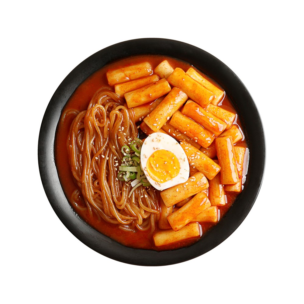 Dookki Jjolbokki (Spicy Rice Cakes with Chewy Noodles)