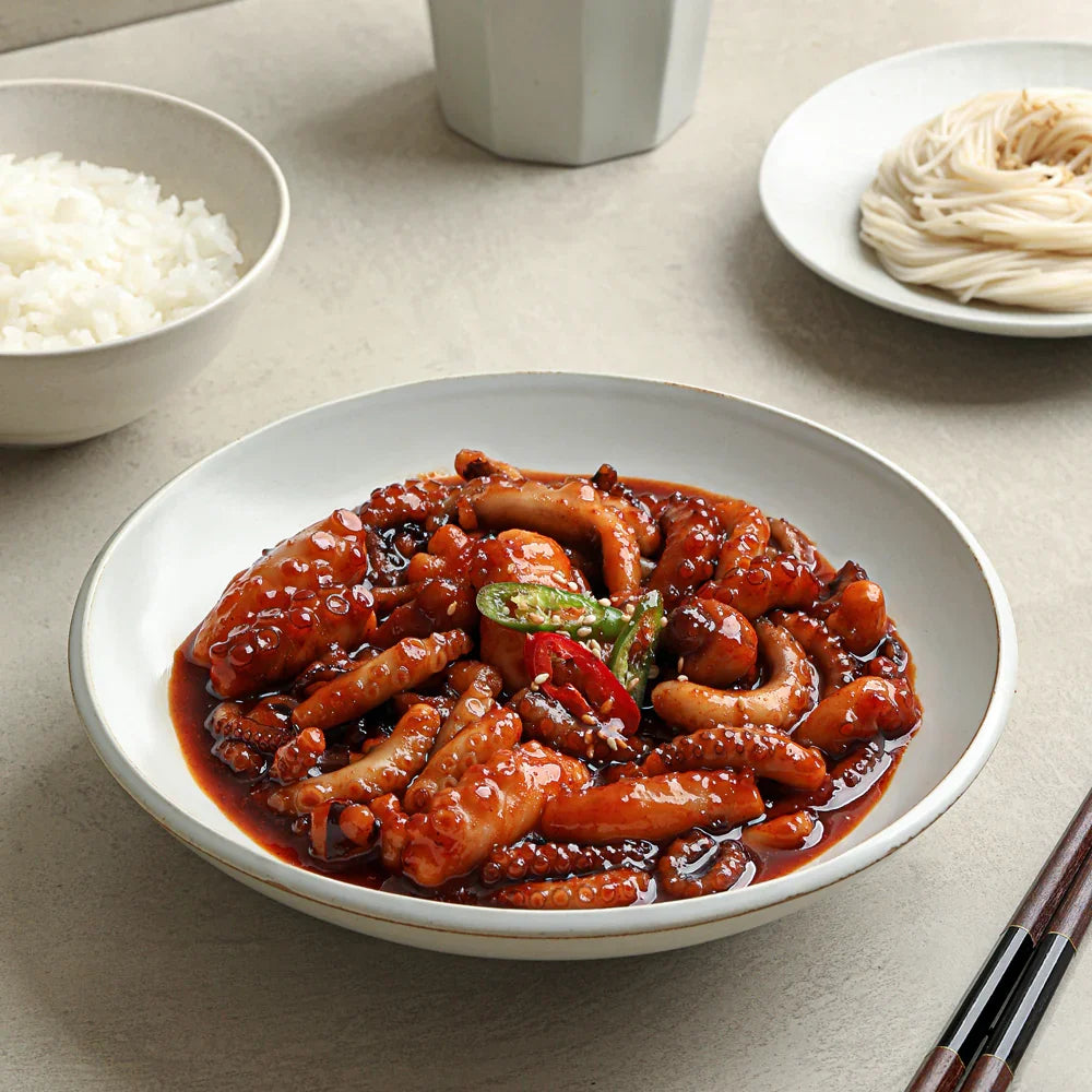 Babien Nakji-bokkeum (Spicy Long Arm Octopus Stir Fry)