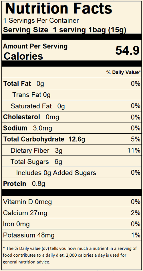 Slimore Dried Fruit Chips (Tangerine)