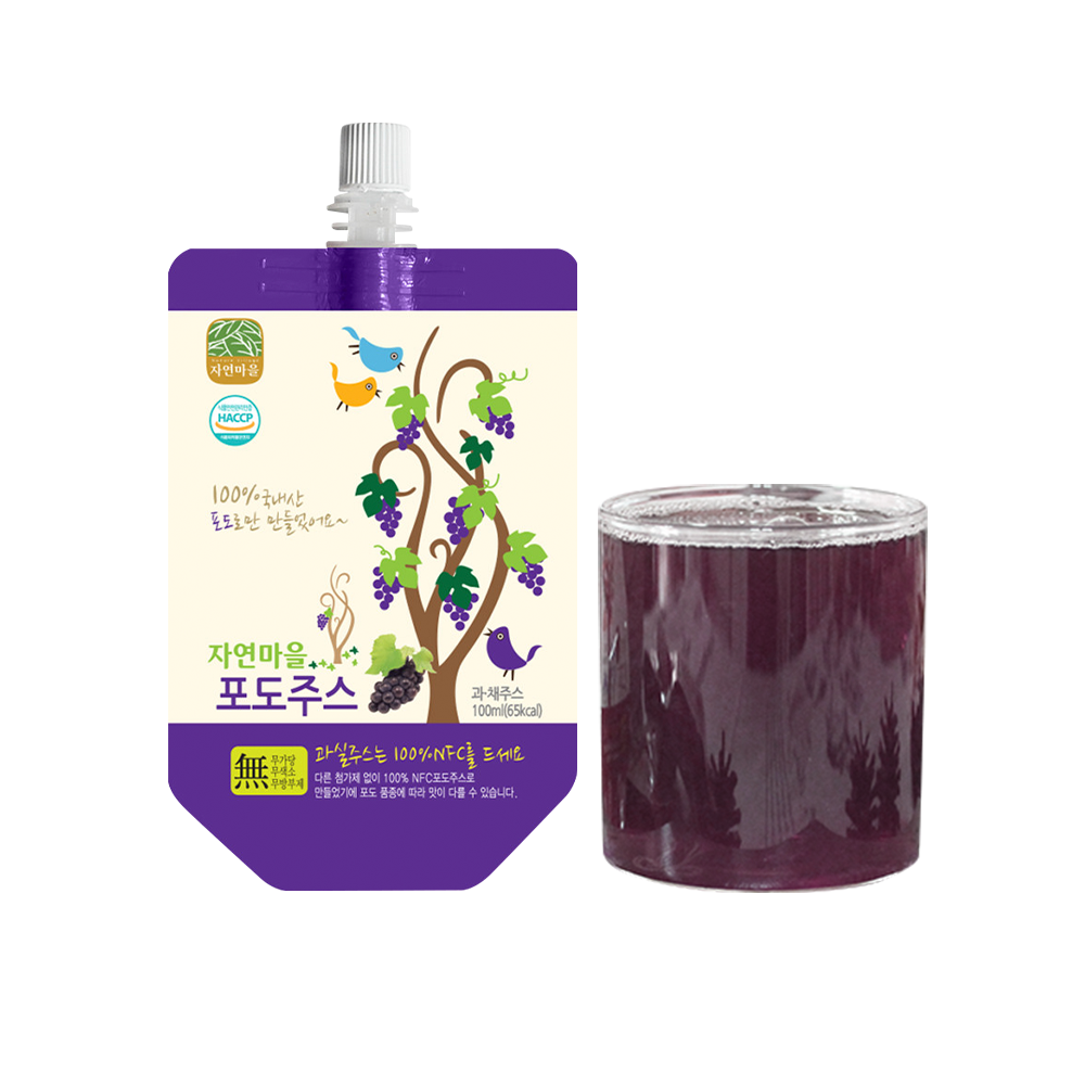 Nature Village GRAPE JUICE (3.4oz X 10)