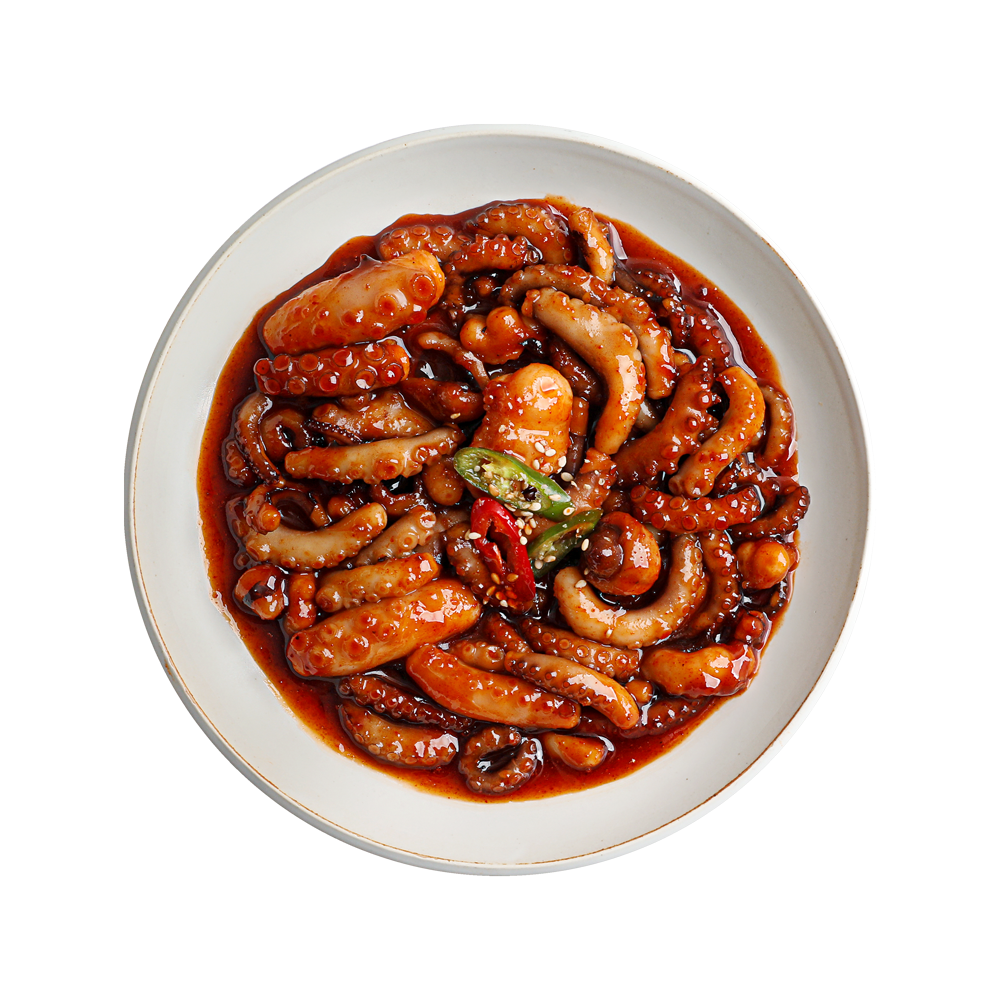 Babien Nakji-bokkeum (Spicy Long Arm Octopus Stir Fry)