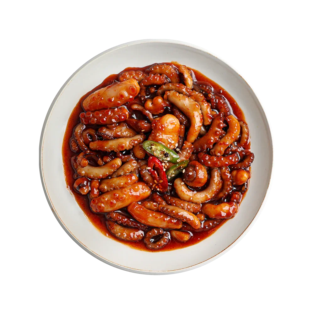 Babien Nakji-bokkeum (Spicy Long Arm Octopus Stir Fry)