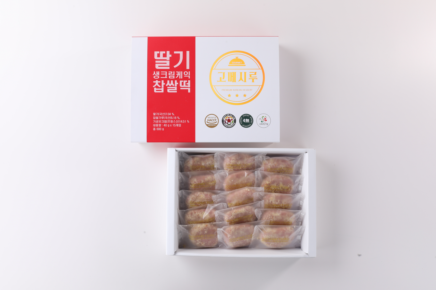 고메시루 딸기 생크림케익 찹쌀떡