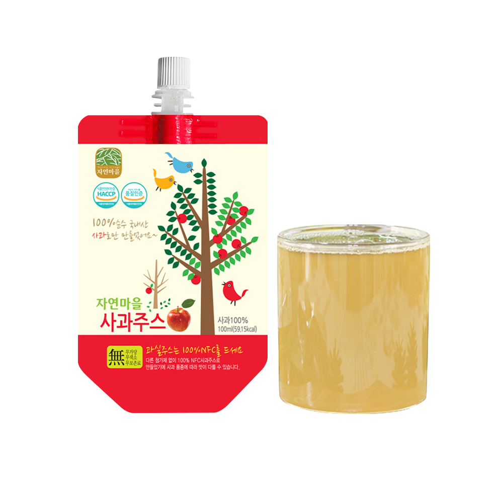 자연마을 사과주스 (100ml X 10)