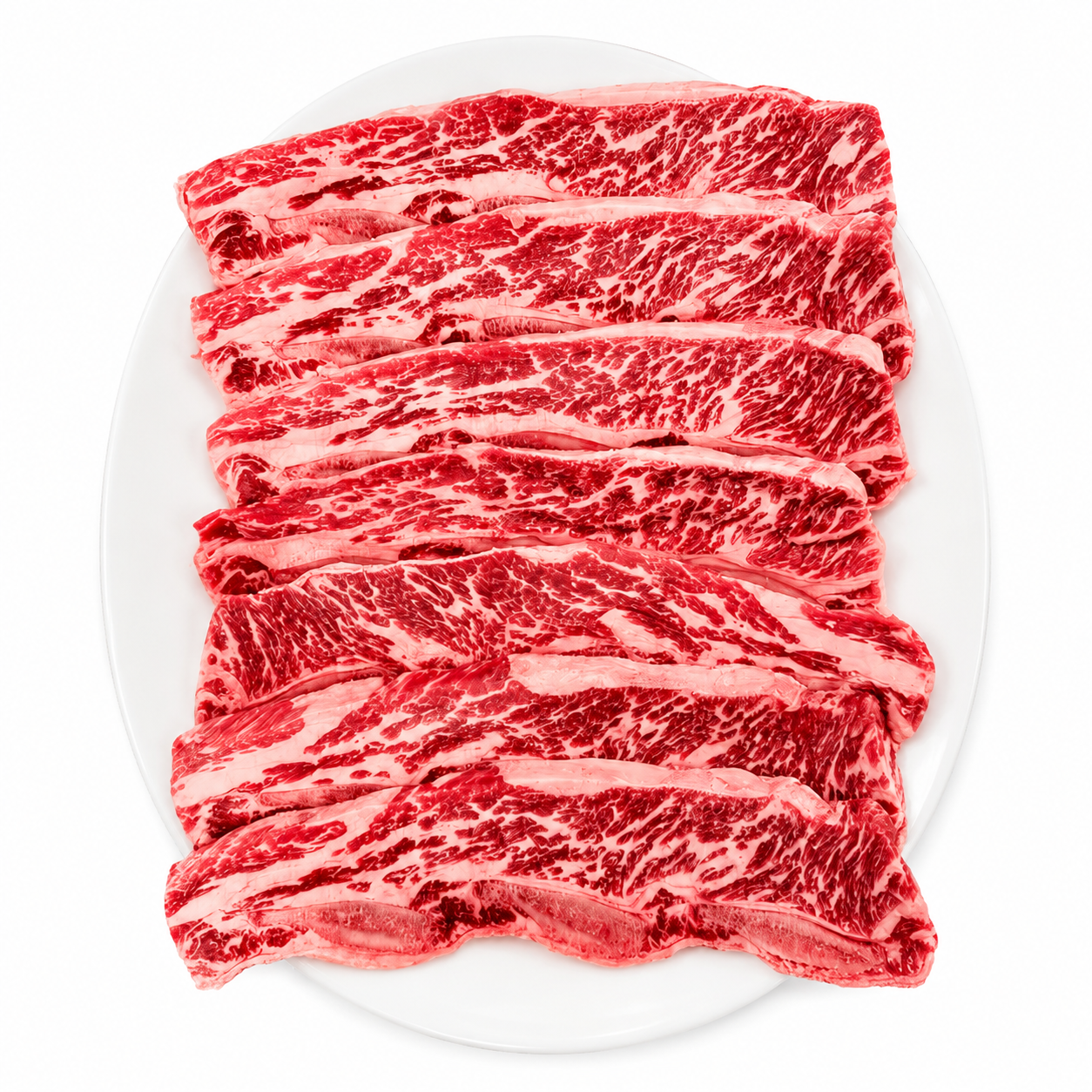 Premium Center-Cut LA Galbi (Unmarinated Beef Short Rib) (2lb)