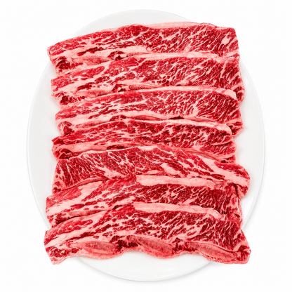 Premium Center-Cut LA Galbi (Unmarinated Beef Short Rib) (2lb)