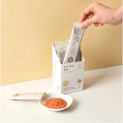 Deokhwa Alaska One-Meal Pollock Roe Sticks 덕화 알라스카 한끼한포 명란 160g 1pack ( 20g X 8ea)