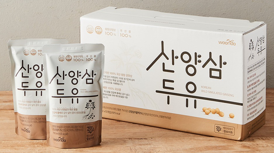 [Woorido]Wild Ginseng Soy Milk (190ml x 15P, 1 Box)