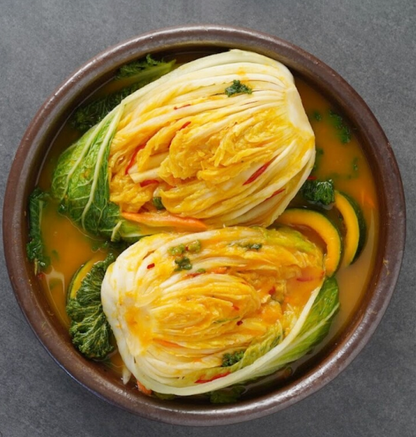 Pickup (LA Korea town)-[Pyeongchang Kkotsuni] Napa Cabbage Kimchi with Pumpkin & Mustard (3kg, 6.61lb)