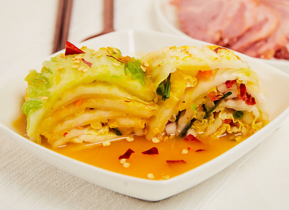 Pickup (LA Korea town)-[Pyeongchang Kkotsuni] Napa Cabbage Kimchi with Pumpkin & Mustard (3kg, 6.61lb)
