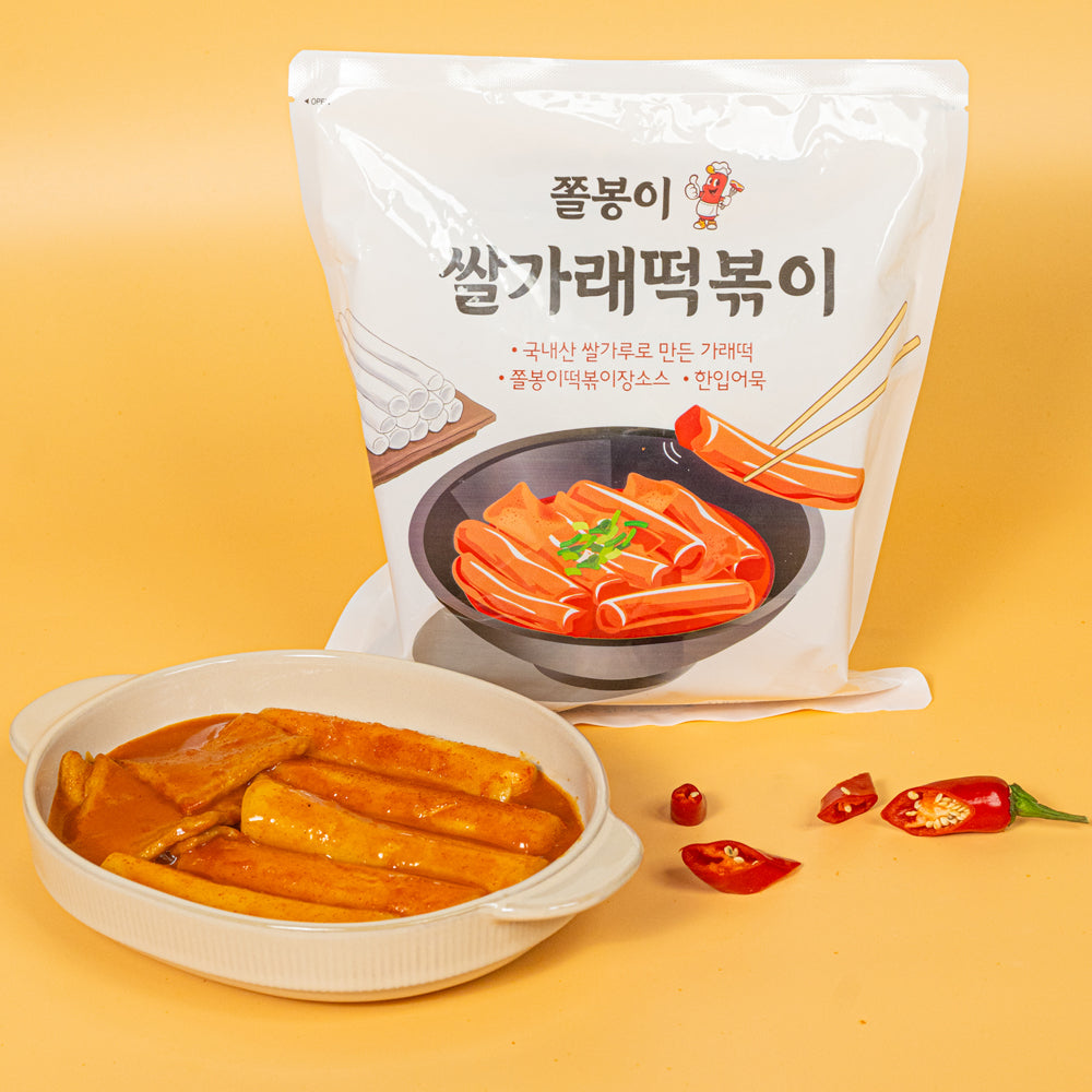 Jjolbongi Rice Cake Tteokbokki (650g, 22.93oz)