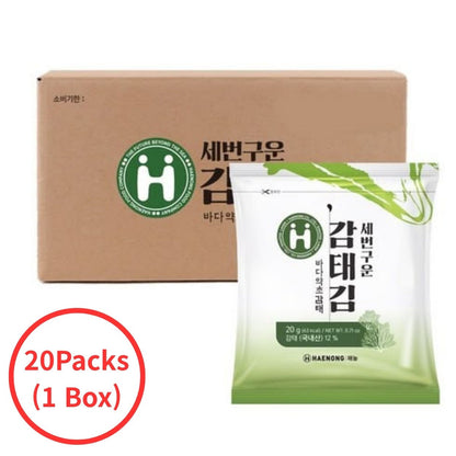 [Haenong] Roasted Gamtae Seaweed (20g, 0.71 oz)