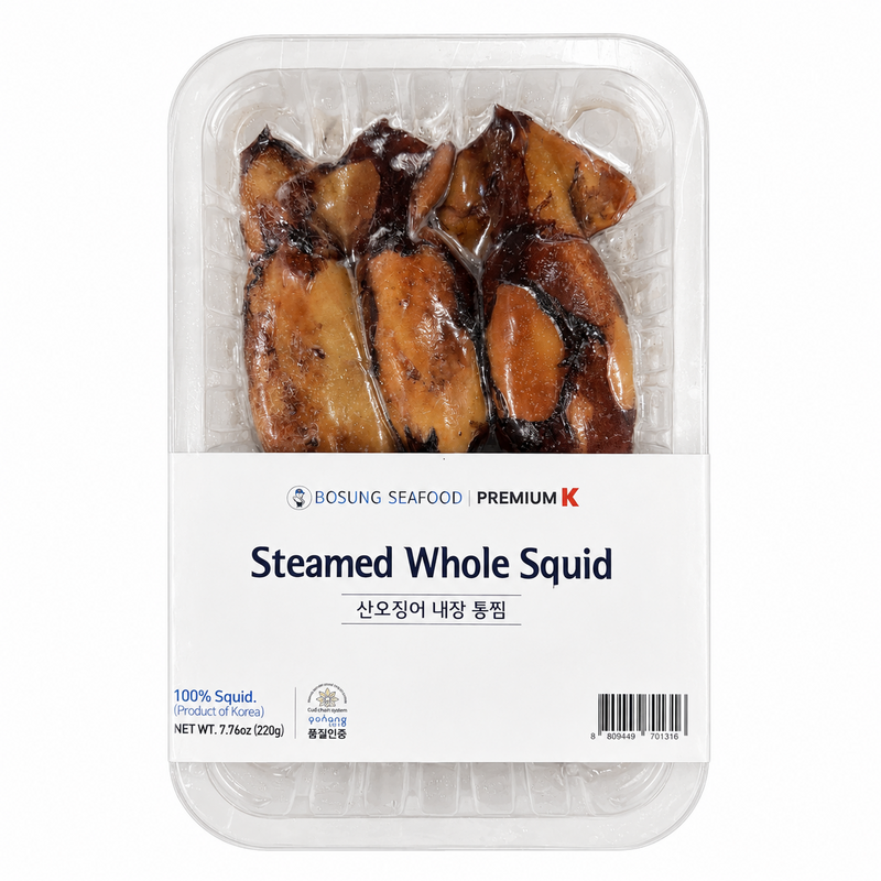 Korean Steamed Whole Squid (220g, 7.76oz)
