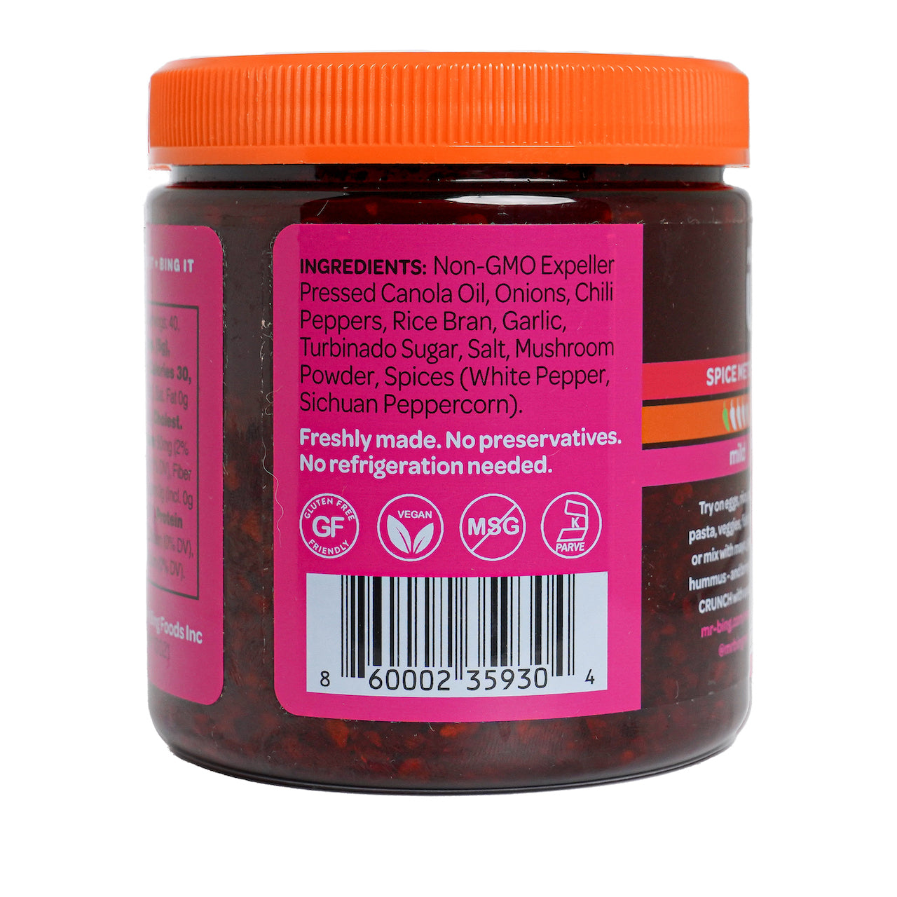 Mr Bing Chili Crisp 7 oz  Mild