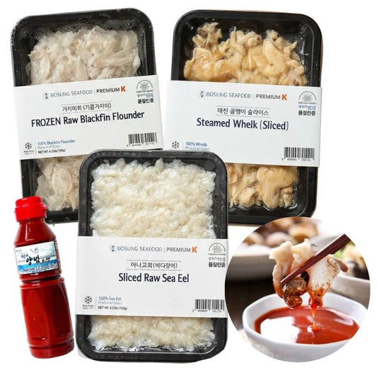 Beachside Pocha Sashimi Set (3 Sashimi + Chojang 350g )