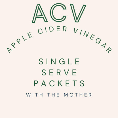 Single-Serve Apple Cider Vinegar Packets with the Mother – 25 Pack, 1 Tbsp Each