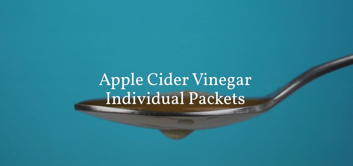 Single-Serve Apple Cider Vinegar Packets with the Mother – 25 Pack, 1 Tbsp Each