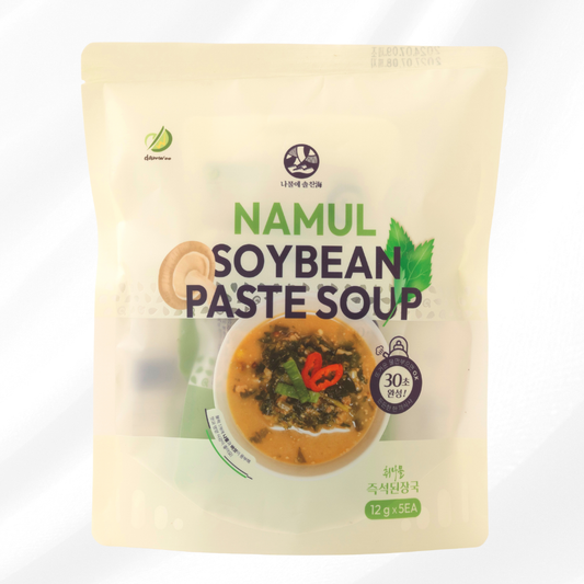 Damwoo Instant Chwinamul Doenjang Soup (12g x 5 Packets) [담우] 취나물 즉석 된장국 12g X 5 EA