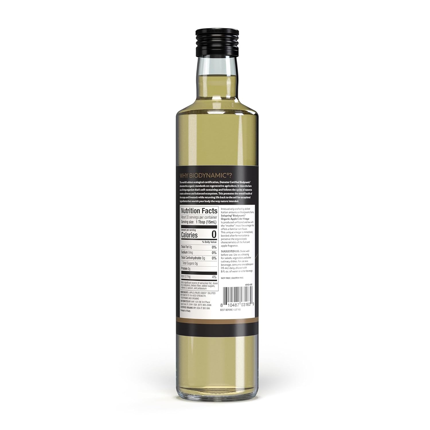 Dr. Mercola Solspring Biodynamic Organic Apple Cider Vinegar – 2 Pack - MEALTONES