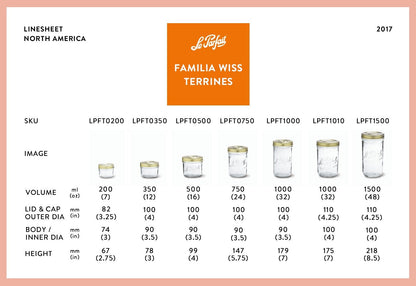 Le Parfait Familia Wiss Terrines - Wholesale