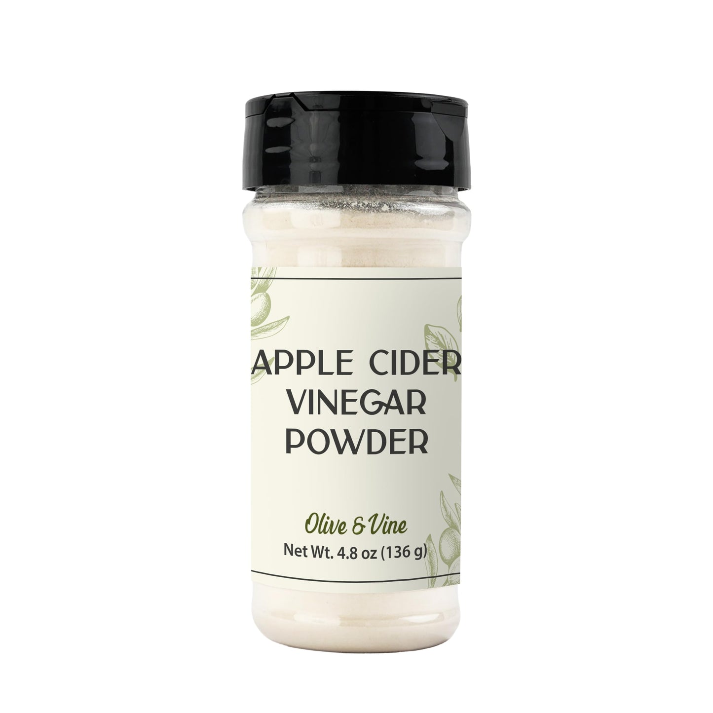 Olive & Vine Apple Cider Vinegar Powder – Tangy Seasoning for Dressings, Marinades & Recipes, 2.4 oz