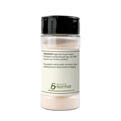 Olive & Vine Apple Cider Vinegar Powder – Tangy Seasoning for Dressings, Marinades & Recipes, 2.4 oz