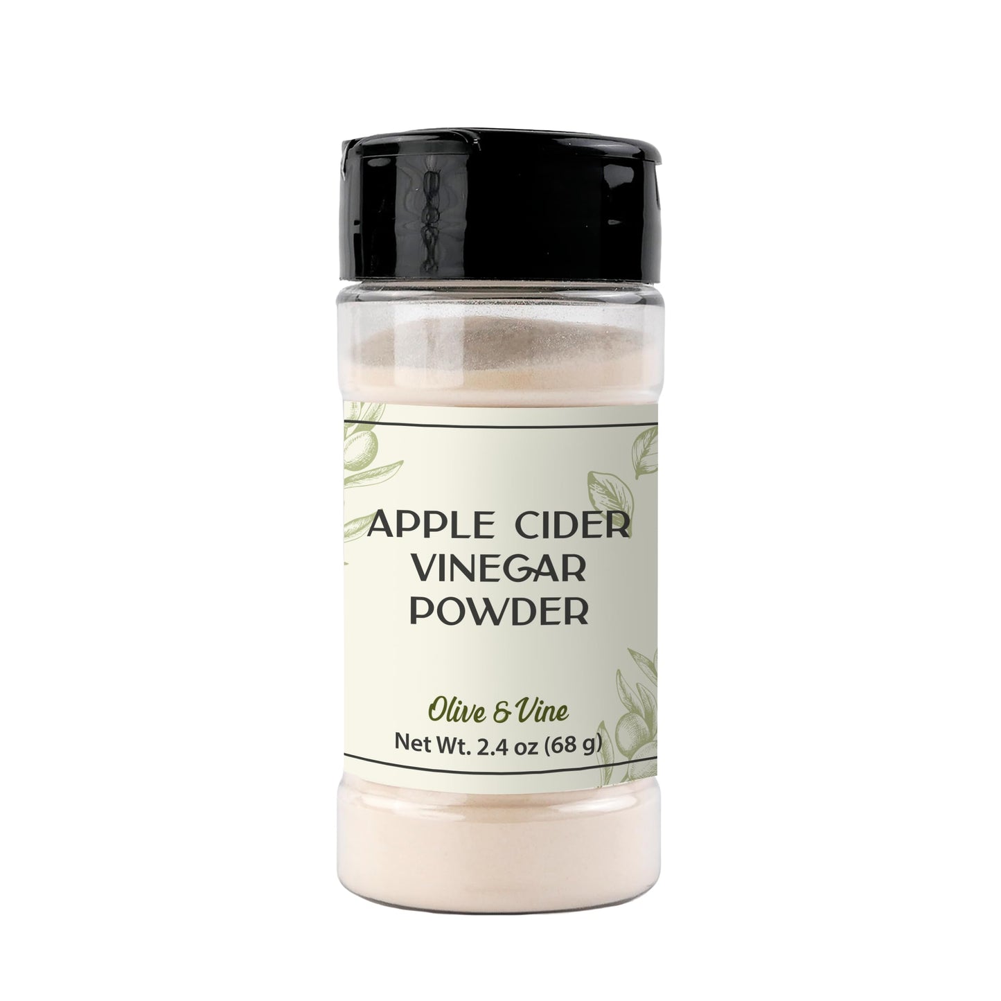 Olive & Vine Apple Cider Vinegar Powder – Tangy Seasoning for Dressings, Marinades & Recipes, 2.4 oz