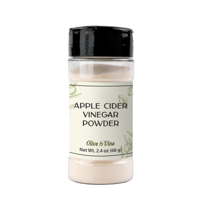Olive & Vine Apple Cider Vinegar Powder – Tangy Seasoning for Dressings, Marinades & Recipes, 2.4 oz