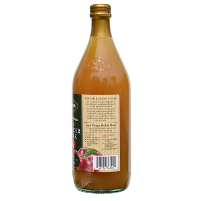 Mantova Organic Apple Cider Vinegar with the Mother – Raw & Unfiltered, 33.8 fl oz