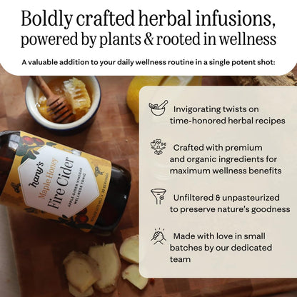 Hany’s Harvest Fire Cider – Small-Batch Apple Cider Vinegar Wellness Tonic - MEALTONES