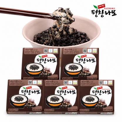Pyeongchang Black bean Natto (5 Twin Packs, 500g, 17.64oz)