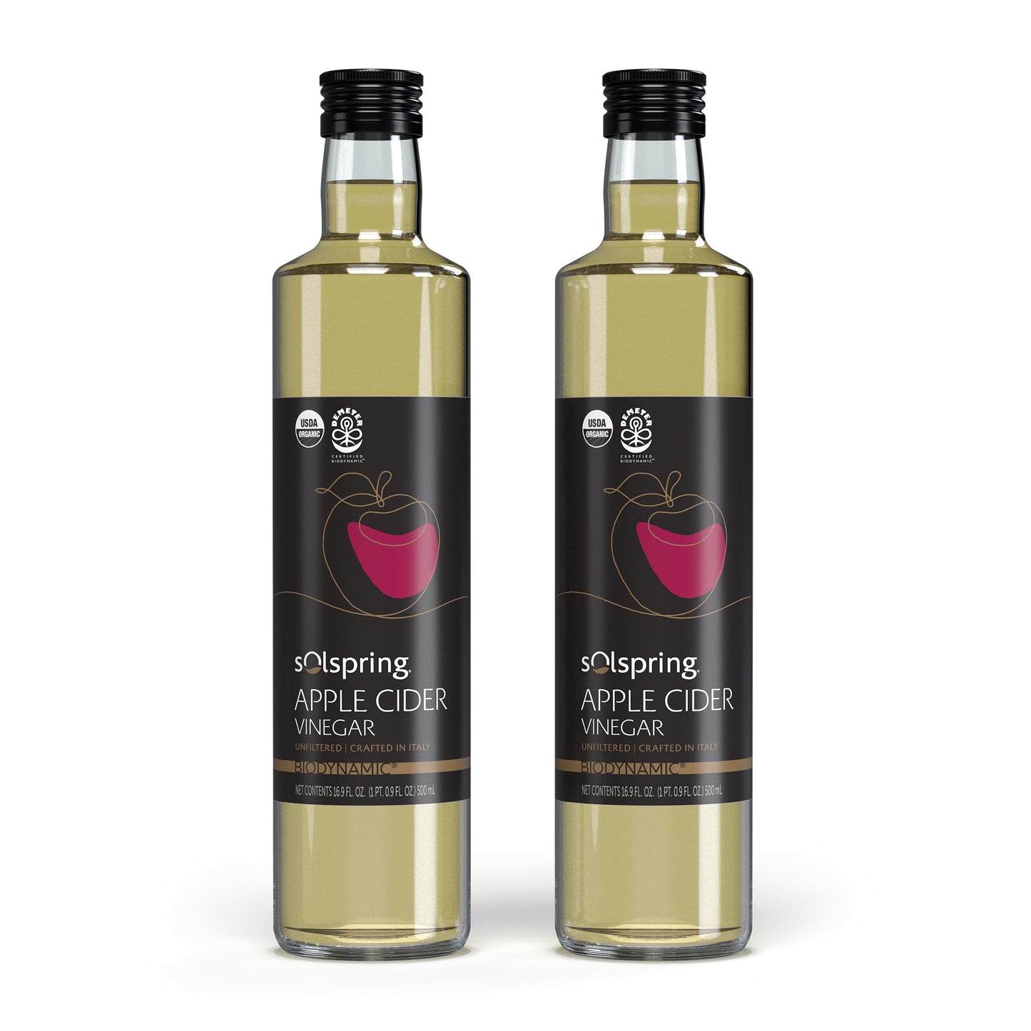 Dr. Mercola Solspring Biodynamic Organic Apple Cider Vinegar – 2 Pack - MEALTONES