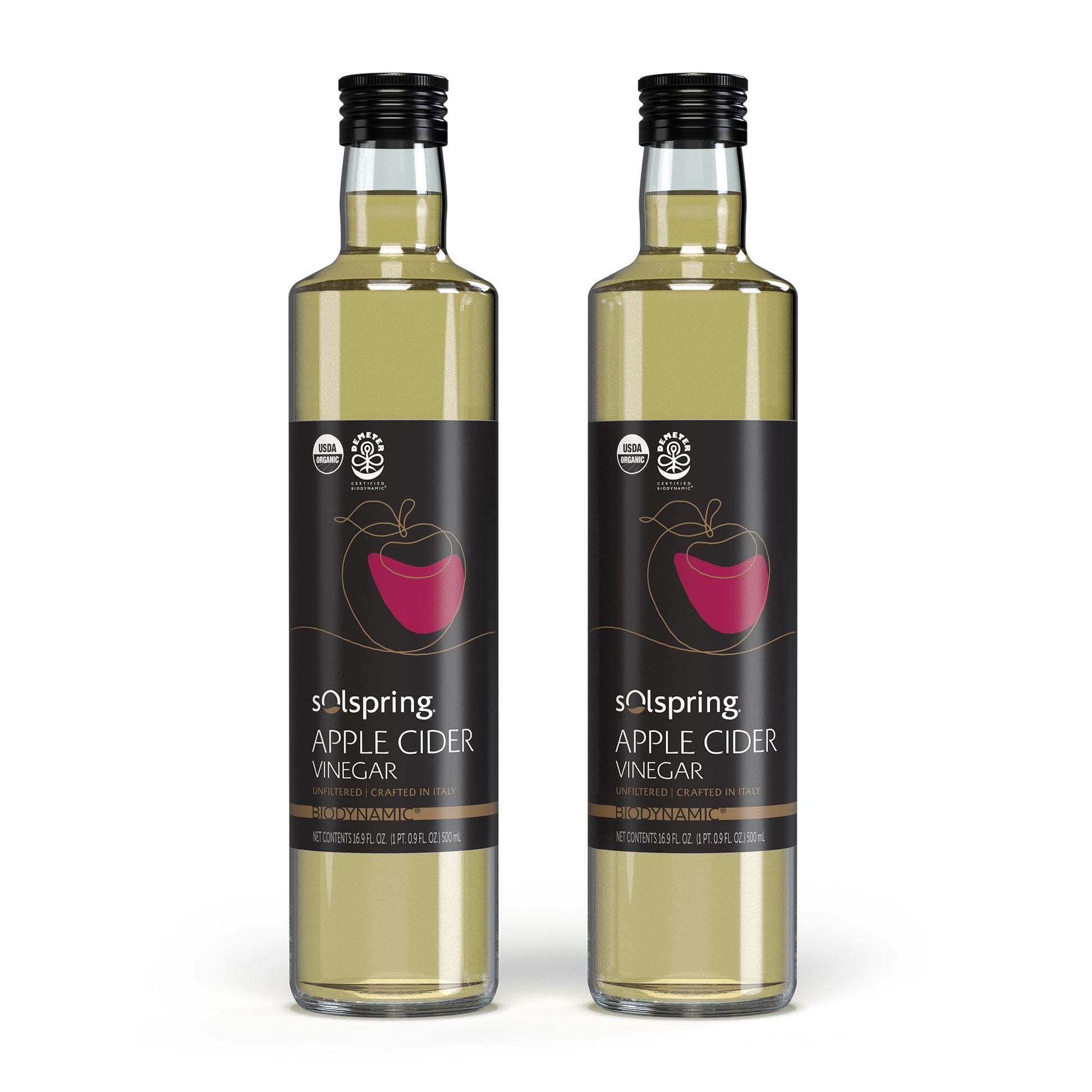 Dr. Mercola Solspring Biodynamic Organic Apple Cider Vinegar – 2 Pack - MEALTONES