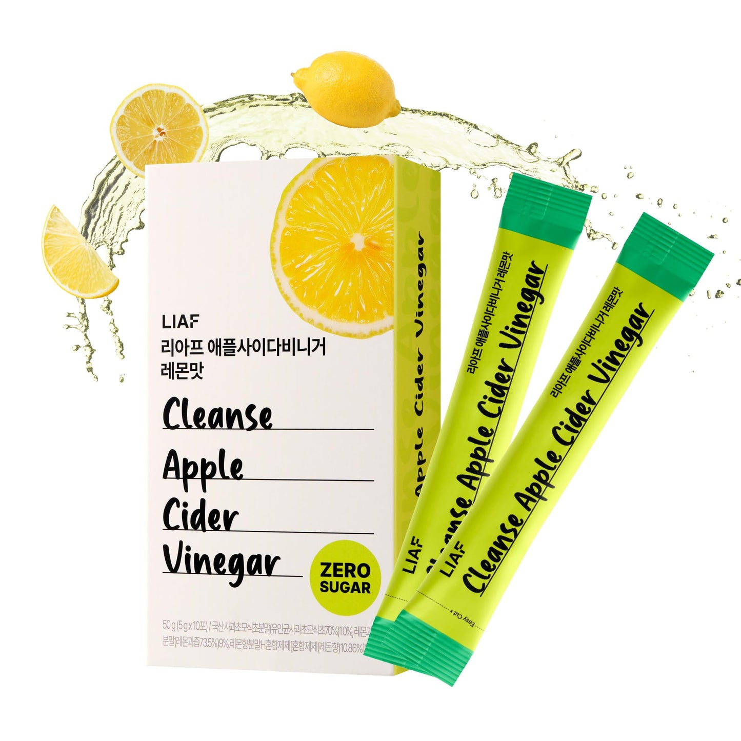 LIAF Apple Cider Vinegar Powder Drink Mix with the Mother – 10 Packets