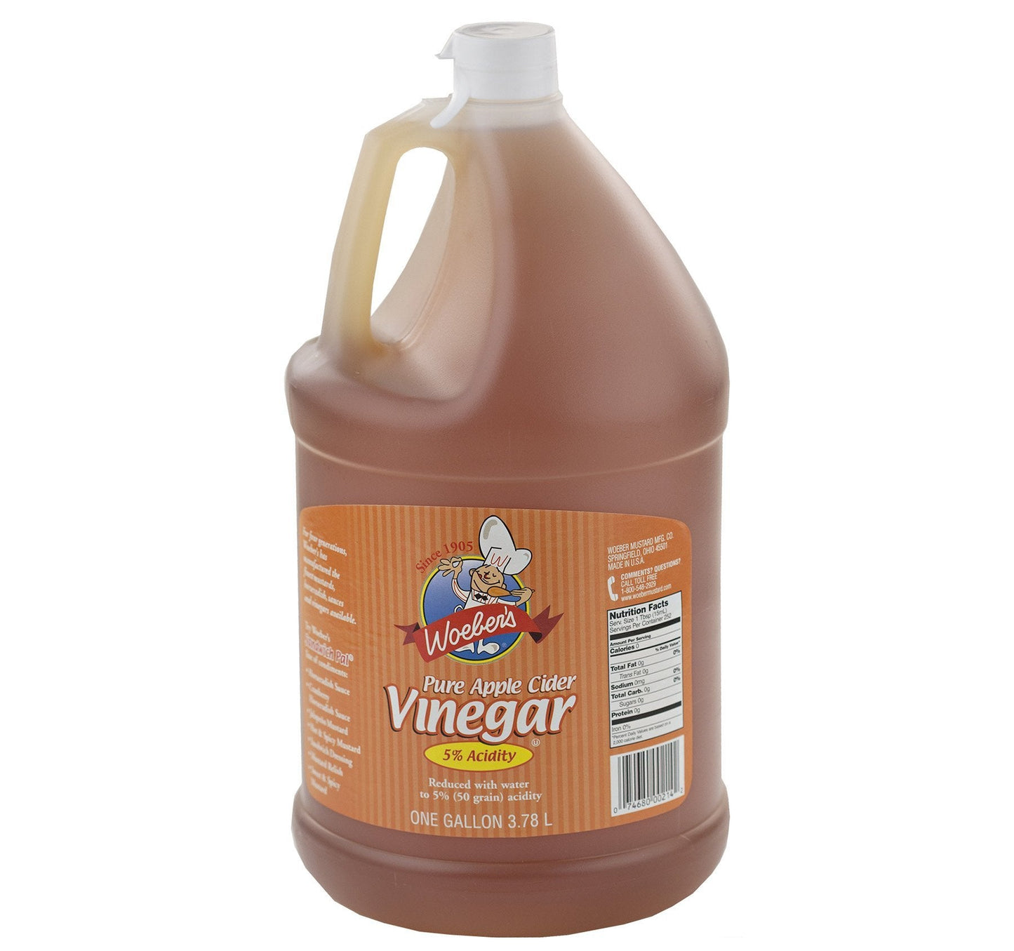 Woeber’s Pure Apple Cider Vinegar – Gallon Size