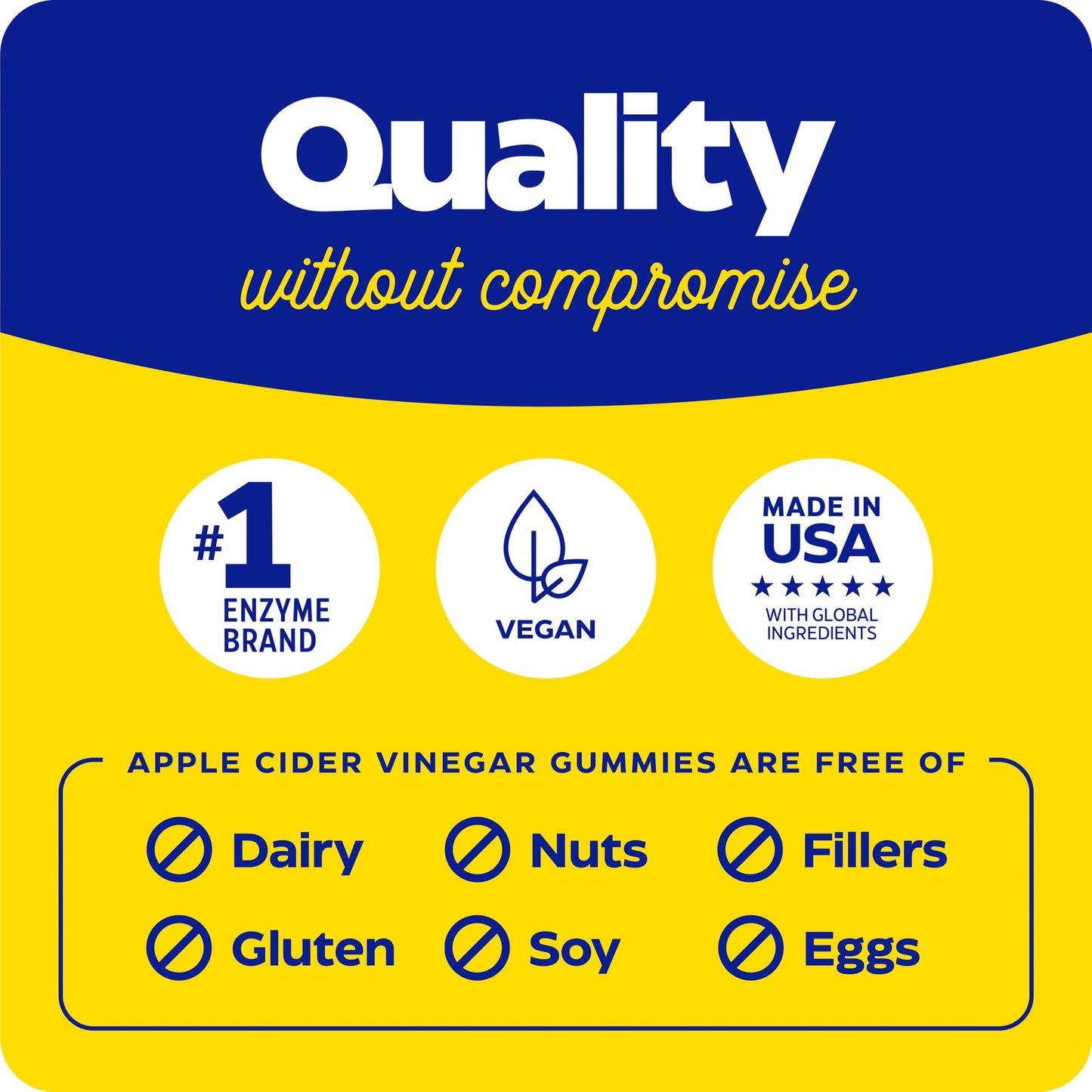 Enzymedica Apple Cider Vinegar Gummies with the Mother & Vitamin B12
