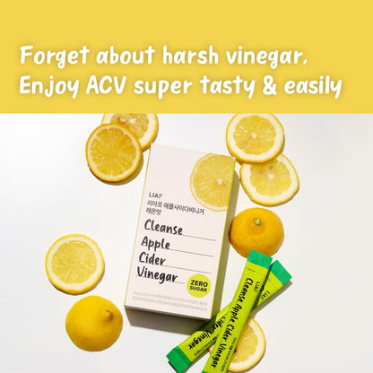 LIAF Apple Cider Vinegar Powder Drink Mix with the Mother – 10 Packets