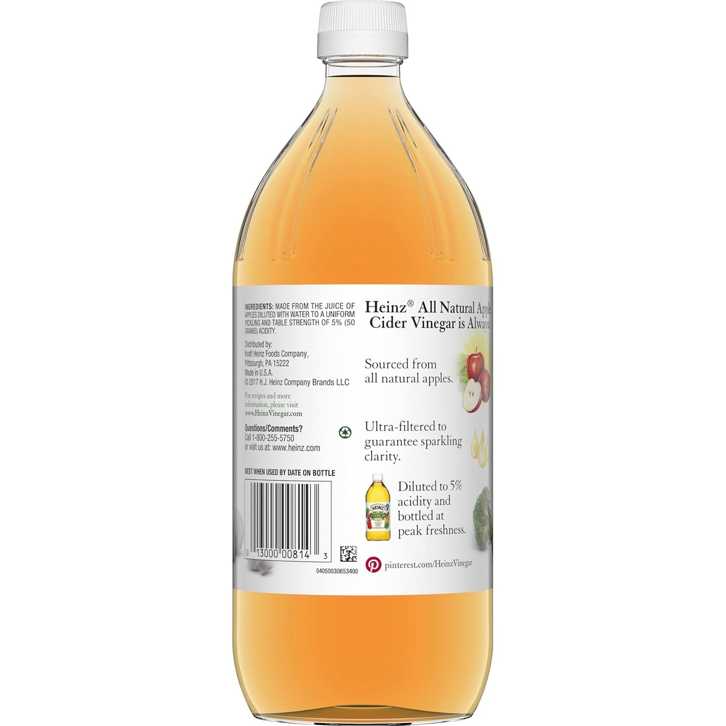 Heinz All Natural Apple Cider Vinegar, 32 fl oz