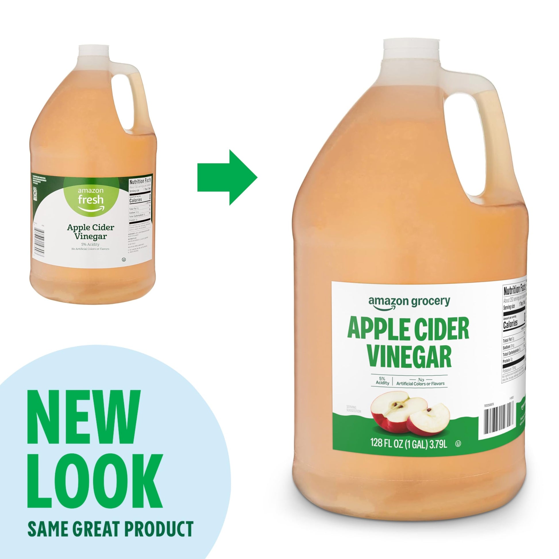 Amazon Grocery Apple Cider Vinegar – 5% Acidity - MEALTONES