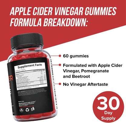 Orphic Nutrition Apple Cider Vinegar Gummies with the Mother – 1,000 mg, 120 Count - MEALTONES