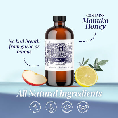 Bite Me Tonic Apple Cider Vinegar with Manuka Honey – 16 fl oz